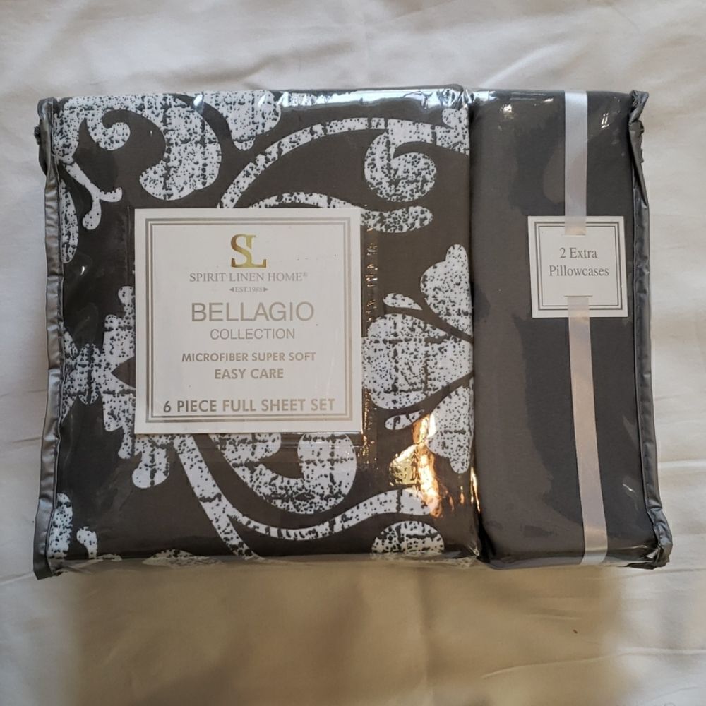 🆕️Bellagio full sheet set (2 extra pillowcases)